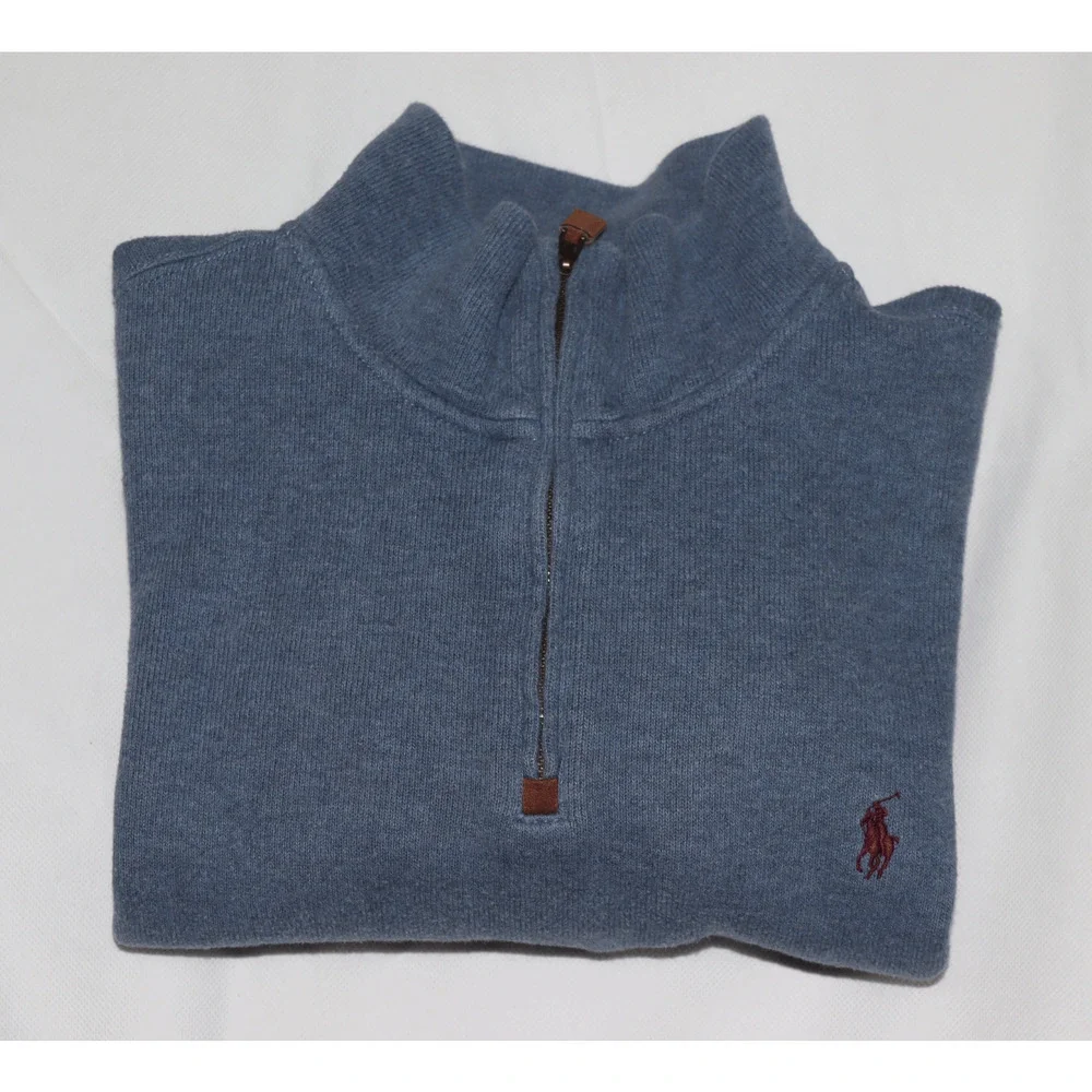 Polo Ralph Lauren Men's Long Sleeve 1/4 Zip Pullover Sweatshirt Size‎ Large